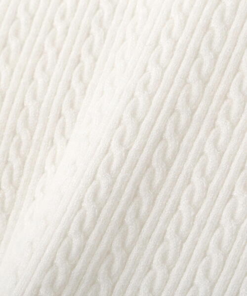PROPORTION BODY DRESSING(プロポーションボディドレッシング)の「ミニケーブルスリットチェーンニット / 1213270027(ニット/セーター・レディース・ライトグリーン/ホワイト系その他/ブラウン/ブラック・MEDIUM/SMALL)」の8枚目の写真