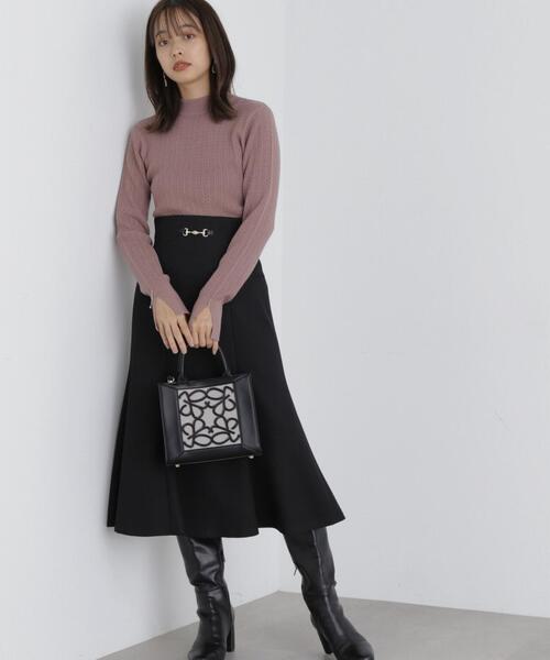 PROPORTION BODY DRESSING(プロポーションボディドレッシング)の「ミニケーブルスリットチェーンニット / 1213270027(ニット/セーター・レディース・ライトグリーン/ホワイト系その他/ブラウン/ブラック・MEDIUM/SMALL)」の13枚目の写真