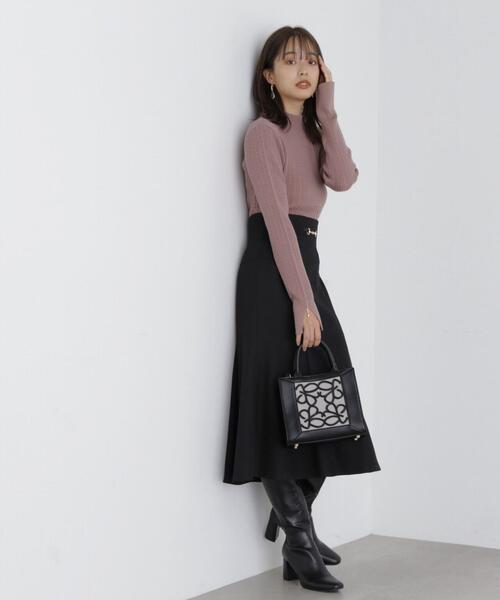 PROPORTION BODY DRESSING(プロポーションボディドレッシング)の「ミニケーブルスリットチェーンニット / 1213270027(ニット/セーター・レディース・ライトグリーン/ホワイト系その他/ブラウン/ブラック・MEDIUM/SMALL)」の14枚目の写真