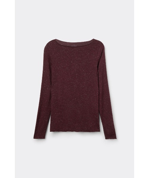 Intimissimi(インティミッシミ)の「ラメ入りカシミヤ混 ライトモダール ラウンドネックニット(ニット/セーター・レディース・ブルー/ダークブラウン/ホワイト×ピンク/ブラック/バーガンディー/ボルドー・S/L/M)」の15枚目の写真