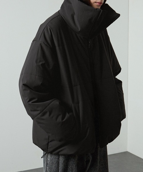 REVERSIBLE PADDING ジャケット Alfred Alex】functional fabric big padding jacket / ファンク