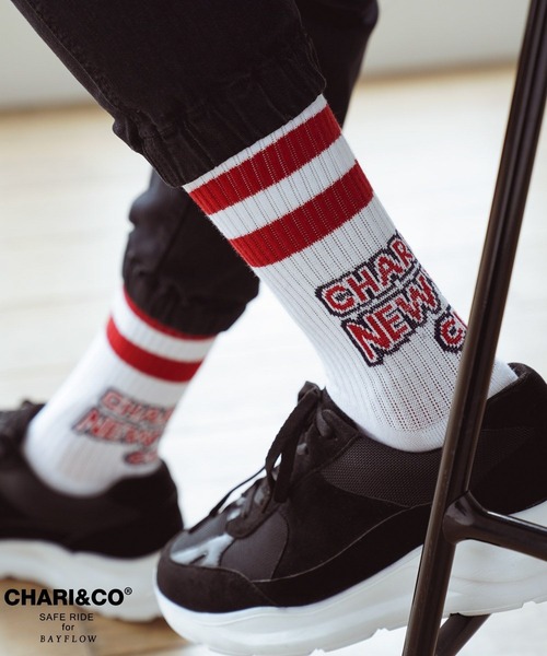 CHARI&CO（チャリアンドコー）の「【CHARI&CO SAFE RIDE for BAYFLOW】ソックス（ソックス/靴下・メンズ・その他1/その他2/ブラック・FREE）」の3枚目の写真