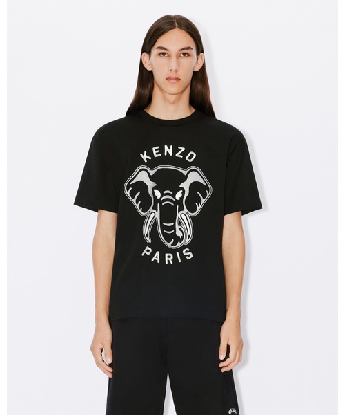 KENZO(ケンゾー)の「'KENZO Elephant' オーバーサイズ Tシャツ(Tシャツ/カットソー・メンズ・ブラック系その他5・LARGE/MEDIUM)」の1枚目の写真