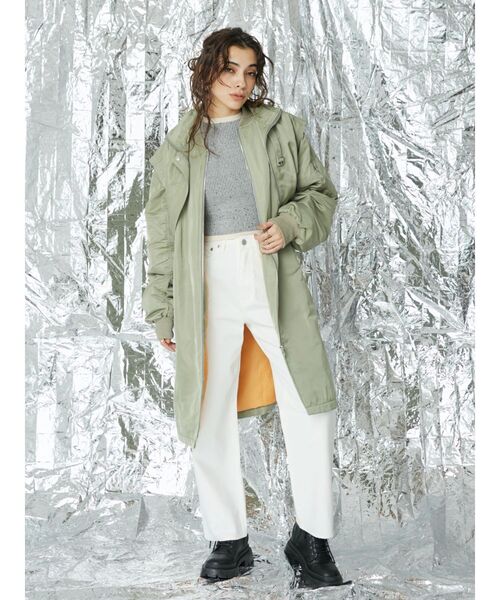 EVRIS（エヴリス）の「グラフィックデザインデニムパンツ（デニムパンツ・レディース・ホワイト/ブルー・MEDIUM/SMALL）」の12枚目の写真