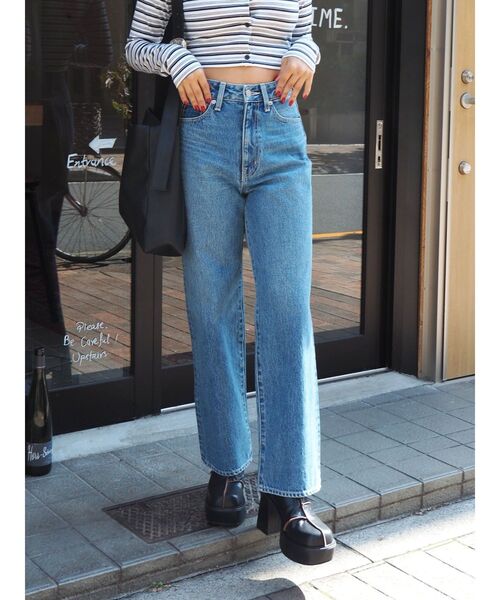 EVRIS（エヴリス）の「グラフィックデザインデニムパンツ（デニムパンツ・レディース・ホワイト/ブルー・MEDIUM/SMALL）」の16枚目の写真