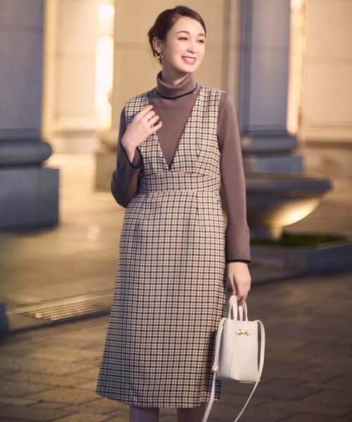 index（インデックス）の「◇≪S-LLsize≫ Vネックジャンパースカート