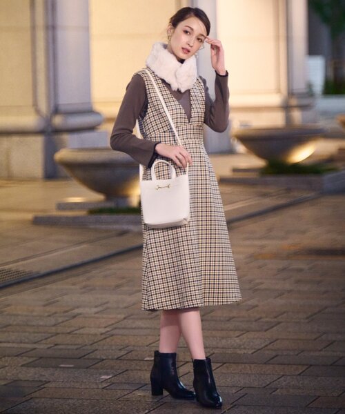 index（インデックス）の「◇≪S-LLsize≫ Vネックジャンパースカート