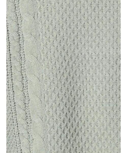 Lugnoncure(ルノンキュール)の「ジップ衿ケーブル編みニット(ニット/セーター・レディース・オフホワイト/ミント/ブラック・F)」の22枚目の写真