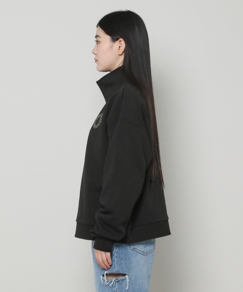 ALAND（エーランド）の「【UNISEX】ALAND／circlehalfZIP2 サークル ハーフジップ2/スウェット(裏起毛) 2991065（スウェット・レディース・ネイビー/ライトグレー/ブラック・MEDIUM/SMALL）」の21枚目の写真