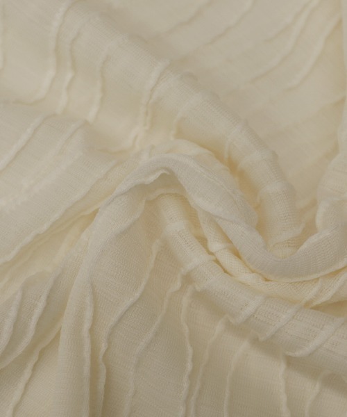 select MOCA（セレクトモカ）の「ウェーブシアートップス（Tシャツ/カットソー・レディース・カーキオリーブ/アイボリー/ブラック/ベージュ・FREE）」の21枚目の写真