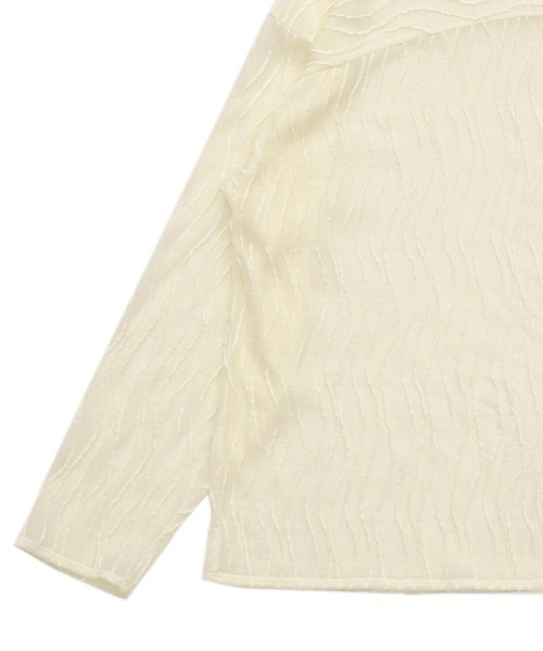 select MOCA（セレクトモカ）の「ウェーブシアートップス（Tシャツ/カットソー・レディース・カーキオリーブ/アイボリー/ブラック/ベージュ・FREE）」の20枚目の写真