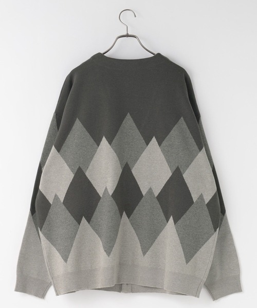 LOWRYS FARM(ローリーズファーム)の「アーガイルジャガードカーディガン 993410(カーディガン/ボレロ・メンズ・グレー/ブルー・FREE)」の15枚目の写真