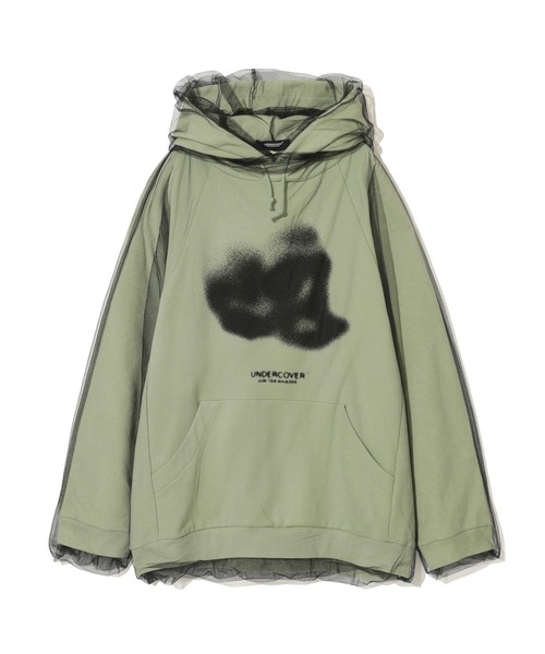 UNDERCOVER（アンダーカバー）の「UC1D1801-1（パーカー・レディース・ホワイト/ミント/ブラック・1/2）」の3枚目の写真