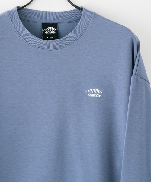 OUTDOOR PRODUCTS(アウトドアプロダクツ)の「【OUTDOOR PRODUCTS/アウトドアプロダクツ】ワンポイントロゴプリントトレーナー ブランドロゴ(スウェット・メンズ・アイボリー/ライトグリーン/グレイッシュブルー/ブラック・X-LARGE/MEDIUM/LARGE)」の1枚目の写真