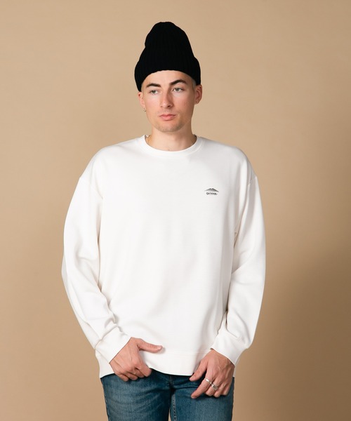 OUTDOOR PRODUCTS(アウトドアプロダクツ)の「【OUTDOOR PRODUCTS/アウトドアプロダクツ】ワンポイントロゴプリントトレーナー ブランドロゴ(スウェット・メンズ・アイボリー/ライトグリーン/グレイッシュブルー/ブラック・X-LARGE/MEDIUM/LARGE)」の2枚目の写真