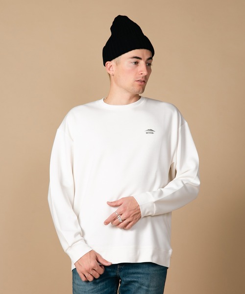 OUTDOOR PRODUCTS(アウトドアプロダクツ)の「【OUTDOOR PRODUCTS/アウトドアプロダクツ】ワンポイントロゴプリントトレーナー ブランドロゴ(スウェット・メンズ・アイボリー/ライトグリーン/グレイッシュブルー/ブラック・X-LARGE/MEDIUM/LARGE)」の8枚目の写真