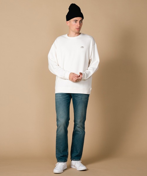 OUTDOOR PRODUCTS(アウトドアプロダクツ)の「【OUTDOOR PRODUCTS/アウトドアプロダクツ】ワンポイントロゴプリントトレーナー ブランドロゴ(スウェット・メンズ・アイボリー/ライトグリーン/グレイッシュブルー/ブラック・X-LARGE/MEDIUM/LARGE)」の6枚目の写真