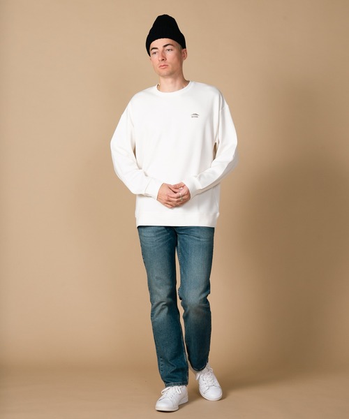 OUTDOOR PRODUCTS(アウトドアプロダクツ)の「【OUTDOOR PRODUCTS/アウトドアプロダクツ】ワンポイントロゴプリントトレーナー ブランドロゴ(スウェット・メンズ・アイボリー/ライトグリーン/グレイッシュブルー/ブラック・X-LARGE/MEDIUM/LARGE)」の7枚目の写真