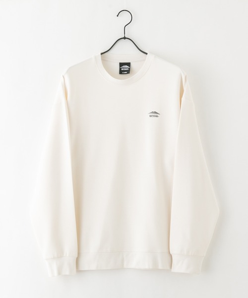 OUTDOOR PRODUCTS(アウトドアプロダクツ)の「【OUTDOOR PRODUCTS/アウトドアプロダクツ】ワンポイントロゴプリントトレーナー ブランドロゴ(スウェット・メンズ・アイボリー/ライトグリーン/グレイッシュブルー/ブラック・X-LARGE/MEDIUM/LARGE)」の10枚目の写真