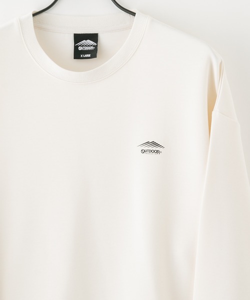 OUTDOOR PRODUCTS(アウトドアプロダクツ)の「【OUTDOOR PRODUCTS/アウトドアプロダクツ】ワンポイントロゴプリントトレーナー ブランドロゴ(スウェット・メンズ・アイボリー/ライトグリーン/グレイッシュブルー/ブラック・X-LARGE/MEDIUM/LARGE)」の11枚目の写真