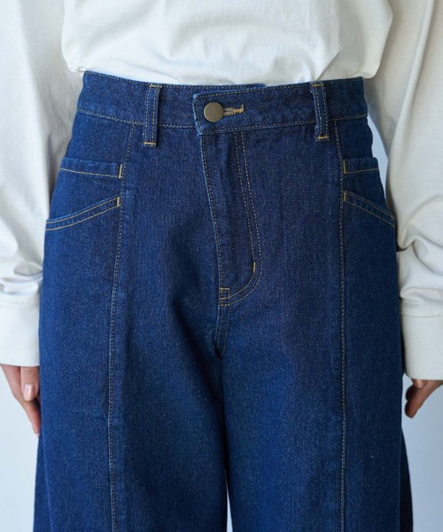 VIS（ビス）の「カーブデニムパンツ（デニムパンツ・レディース・ブルー系その他4/ブルー系その他・M/S）」の16枚目の写真