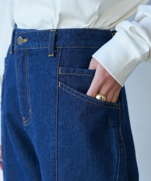 VIS（ビス）の「カーブデニムパンツ（デニムパンツ・レディース・ブルー系その他4/ブルー系その他・M/S）」の17枚目の写真