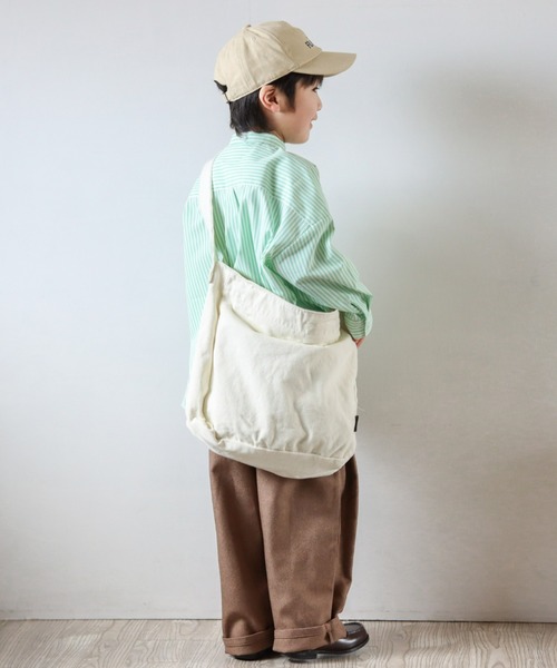 CIAOPANIC TYPY(チャオパニックティピー)の「【KIDS】バンドカラーストライプシャツ(シャツ/ブラウス・キッズ・サックスブルー/オレンジ/ミント/ネイビー・SMALL/MEDIUM/LARGE/X-LARGE/XX-LARGE)」の20枚目の写真