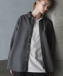 【SERACE】Oversize vintage denim shirt jacket / オーバーサイズヴィンテージデニムシャツジャケット