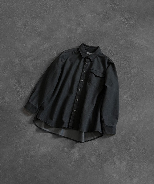 ジャケット・アウター denim over shirt jacket vintageblack ジャケット・アウター denim over shirt jacket vintageblack