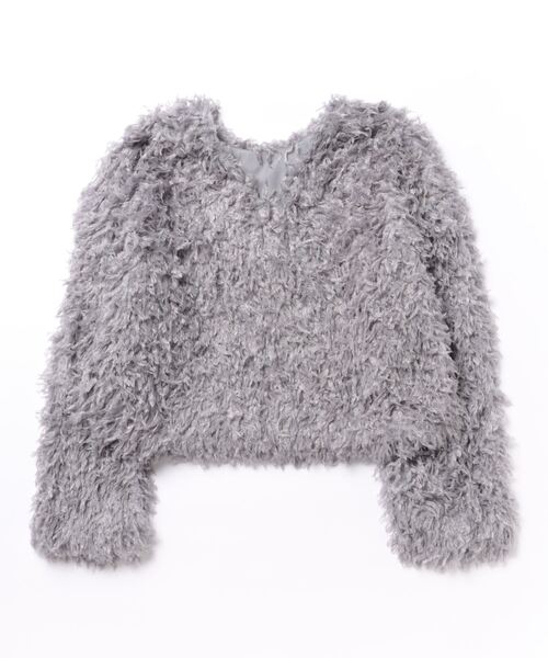 STYLEBLOCK（スタイルブロック）の「フリンジ2WAYプルオーバー（Tシャツ/カットソー・レディース・ブラック/アイボリー/ブルー/グレー/ピンク・M）」の3枚目の写真