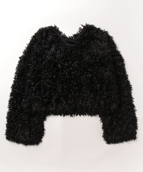 STYLEBLOCK（スタイルブロック）の「フリンジ2WAYプルオーバー（Tシャツ/カットソー・レディース・ブラック/アイボリー/ブルー/グレー/ピンク・M）」の9枚目の写真