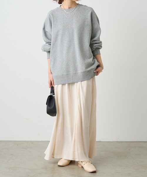 PUAL CE CIN（ピュアルセシン）の「【Du noir】パウダーサテンフレアスカート（スカート・レディース・ベージュ/ブラック/アイボリー・FREE）」の18枚目の写真