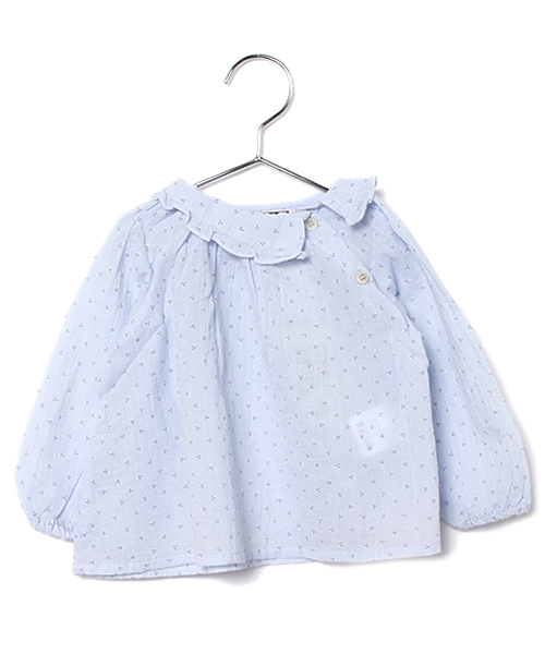 BONTON(ボントン)の「3ヶ月~2歳用 フリル襟プリントブラウス(シャツ/ブラウス・キッズ・ベージュ/ピンク・18MONTH/2YEAR)」の2枚目の写真