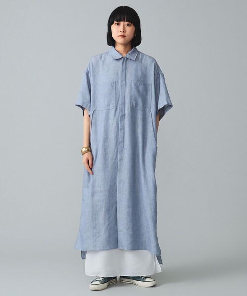 BEAMS BOY（ビームスボーイ）の「maturely / Linen Blend Work Shirt