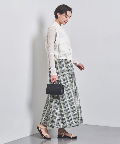 UNITED ARROWS(ユナイテッドアローズ)の「ワイド ミニ 2WAY バッグ(ショルダーバッグ・レディース・ブラック/ライトブルー・FREE)」の4枚目の写真