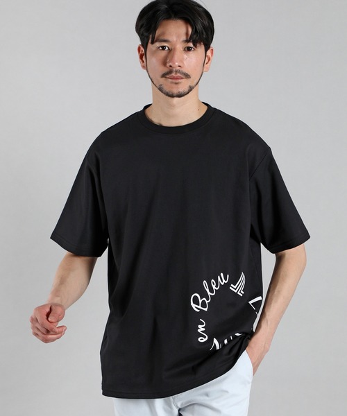 s*k様 ルグランブルー bedrock Tシャツ　メンズ3 メンズ ポケット付バックプリントロングTシャツ ビッグ