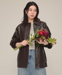 【eL】Leather Big Blouson/101910