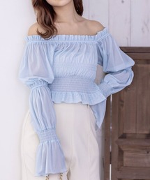 clear | オフショル2wayドットチュールブラウス≪2024SS新作≫(シャツ/ブラウス)