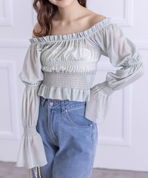 clear | オフショル2wayドットチュールブラウス≪2024SS新作≫(シャツ/ブラウス)