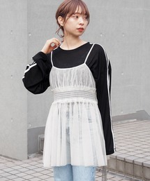 tiptop | 【選べる2タイプ】アソートチュールキャミチュニック(キャミソール)