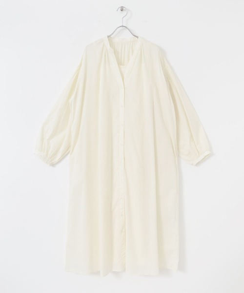 ITEMS URBANRESEARCH（アイテムズ アーバンリサーチ）の「ボイルボリュームワンピース（ワンピース・レディース・チャコールグレー/アイボリー/グリーン・FREE）」の15枚目の写真