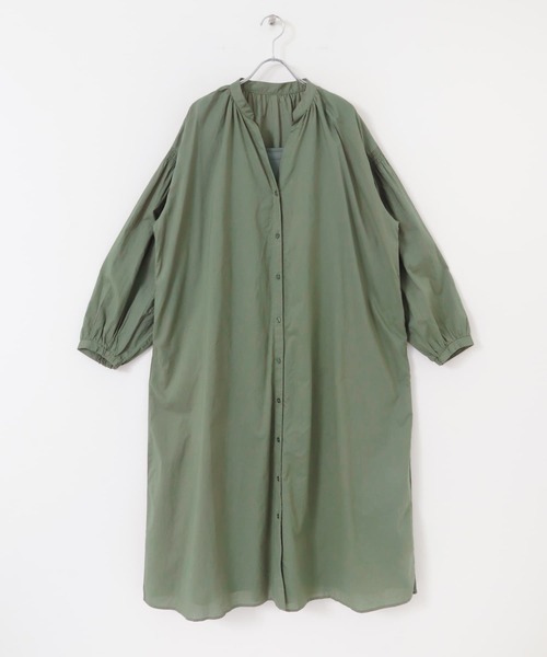 ITEMS URBANRESEARCH（アイテムズ アーバンリサーチ）の「ボイルボリュームワンピース（ワンピース・レディース・チャコールグレー/アイボリー/グリーン・FREE）」の17枚目の写真