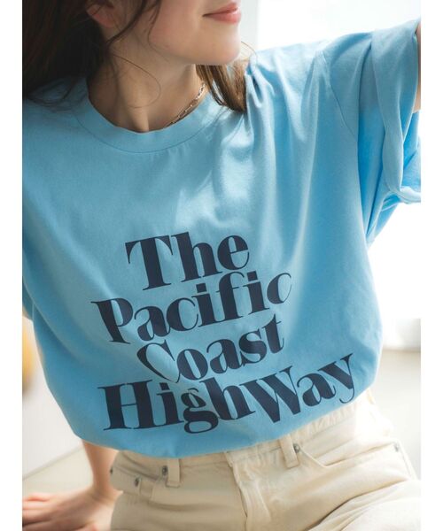 Ungrid(アングリッド)の「ヴィンテージウォッシュロゴビッグTee(Tシャツ/カットソー・レディース・アイボリー/オレンジ/ネイビー/グリーン/ブルー・FREE)」の7枚目の写真