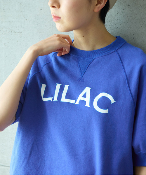 PAR ICI LILACプリント 半袖スウェット PAR ICI（パーリッシィ）の「LILACプリント 半袖スウェット（T
