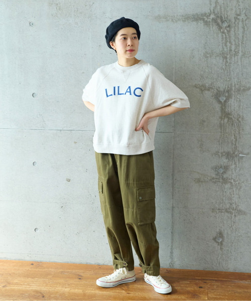 PAR ICI LILACプリント 半袖スウェット PAR ICI（パーリッシィ）の「LILACプリント 半袖スウェット（T