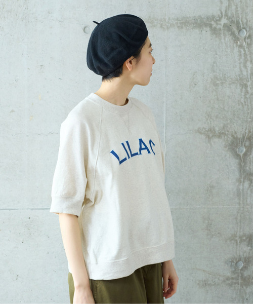 PAR ICI（パーリッシィ）の「LILACプリント 半袖スウェット（Tシャツ/カットソー・レディース・グレー/カーキ/ブルー・FREE）」の7枚目の写真