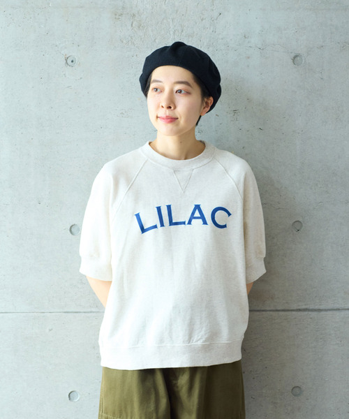 PAR ICI（パーリッシィ）の「LILACプリント 半袖スウェット（Tシャツ/カットソー・レディース・グレー/カーキ/ブルー・FREE）」の4枚目の写真