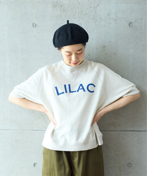 PAR ICI（パーリッシィ）の「LILACプリント 半袖スウェット（Tシャツ/カットソー・レディース・グレー/カーキ/ブルー・FREE）」の5枚目の写真