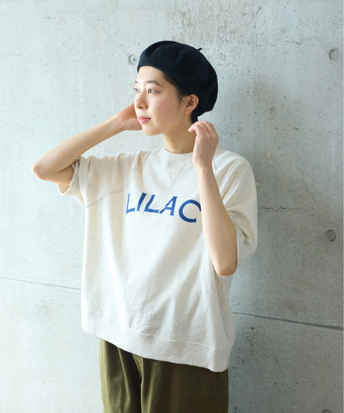 PAR ICI LILACプリント 半袖スウェット PAR ICI（パーリッシィ）の「LILACプリント 半袖スウェット（T