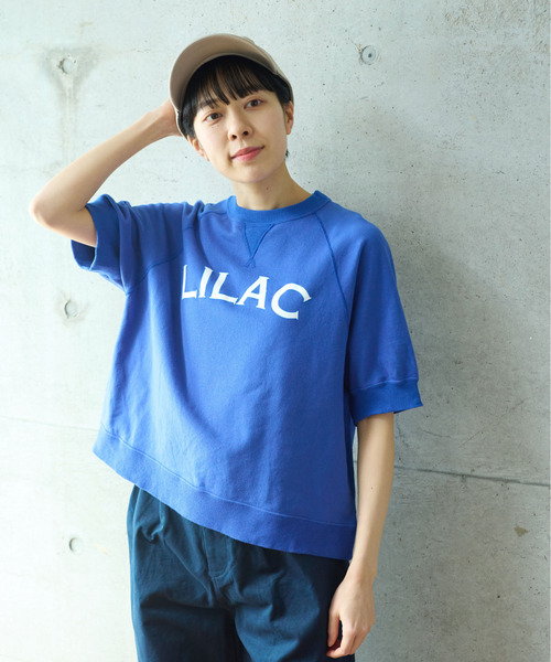 PAR ICI LILACプリント 半袖スウェット PAR ICI（パーリッシィ）の「LILACプリント 半袖スウェット（T